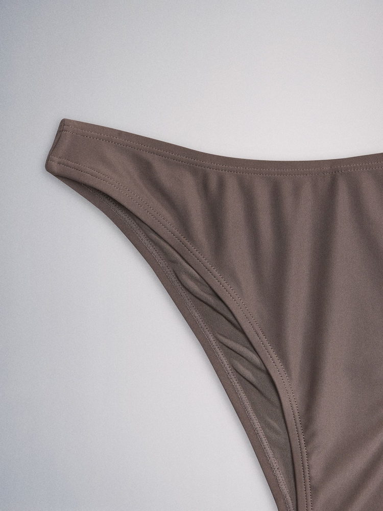 The Set High Leg 3 Pack Bikini Bottoms Pink/Grey - Image 6 of 6