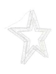 Charles Bentley White 50cm Light Up Christmas Star - Image 4 of 6