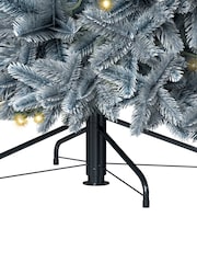 Charles Bentley Green 7ft Pre-Lit Faux Hinged Snowy Christmas Tree - Image 6 of 6