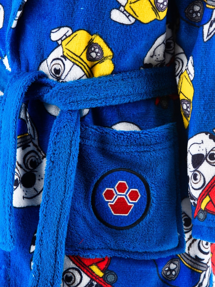Brands In Blue Paw Patrol Pattern Dressing Gown - Image 3 of 3