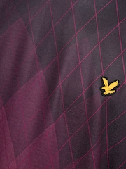 Lyle & Scott Red Geometric Printed Padel T-Shirt - Image 6 of 6