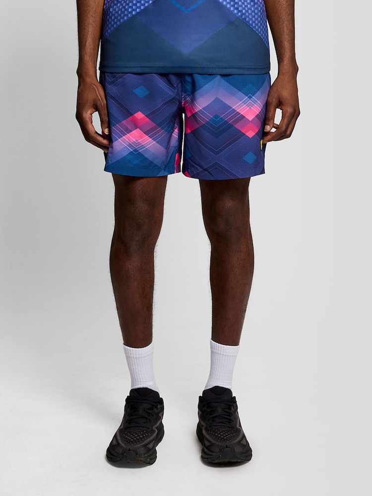 Μαγιό βερμούδα Lyle & Scott Chevron με στάμπα - Εικόνα 2 του 6