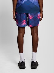 Μαγιό βερμούδα Lyle & Scott Chevron με στάμπα - Εικόνα 3 του 6