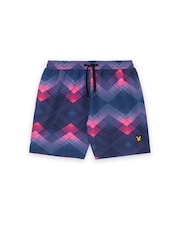 Μαγιό βερμούδα Lyle & Scott Chevron με στάμπα - Εικόνα 5 του 6