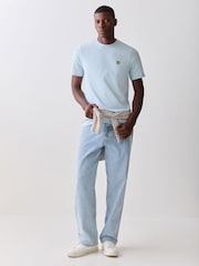 Lyle & Scott Light Blue Crew Neck Cotton T-Shirt - Image 2 of 5