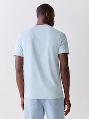 Lyle & Scott Light Blue Crew Neck Cotton T-Shirt - Image 3 of 5