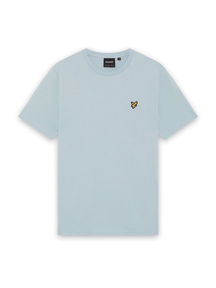 Lyle & Scott Light Blue Crew Neck Cotton T-Shirt - Image 5 of 5 Lyle & Scott Light Blue Crew Neck Cotton T-Shirt - Image 5 of 5