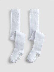 JoJo Maman Bébé White Tights - Image 1 of 4