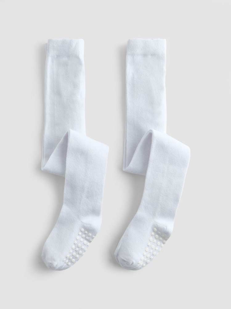 JoJo Maman Bébé White Tights - Image 1 of 4