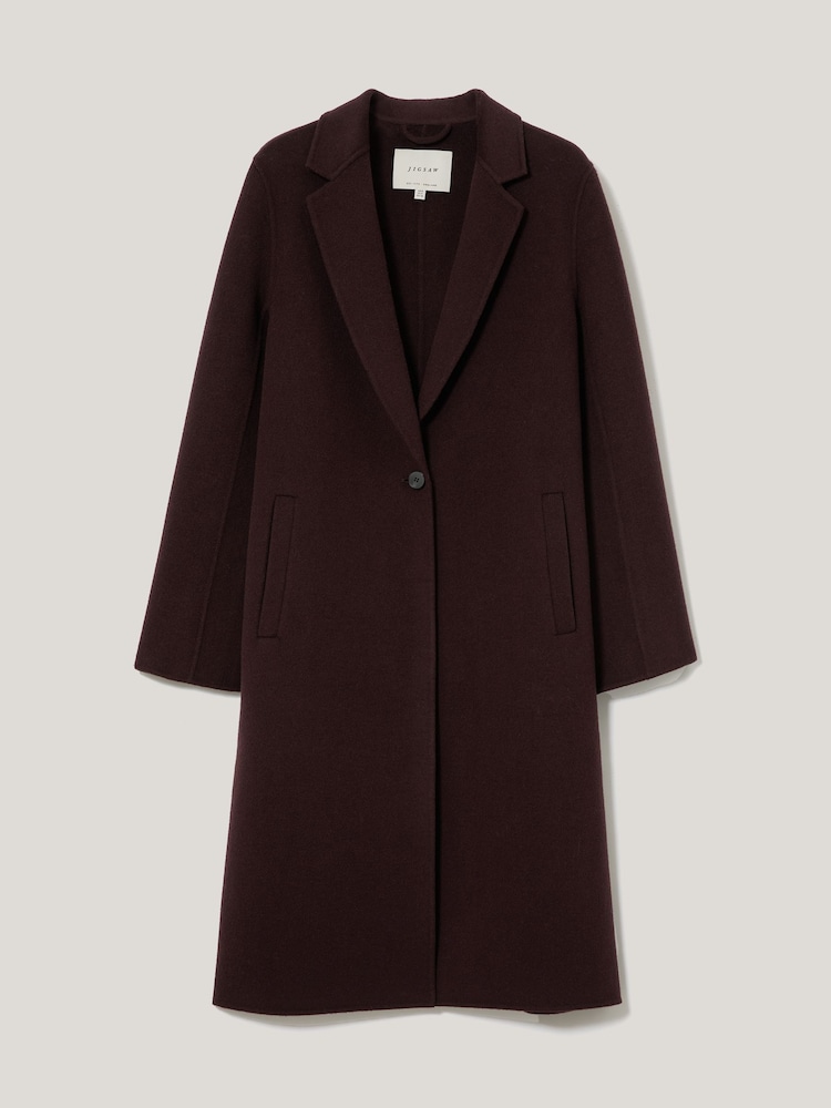 Jigsaw Brown Double Faced Tailored Coat - Image 6 of 6 Jigsaw Brown Double Faced Tailored Coat - Image 6 of 6