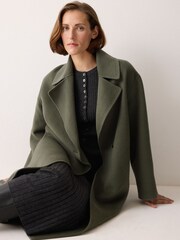 Jigsaw Double Faced Wool Wrap Coat - Slika 5 iz 6