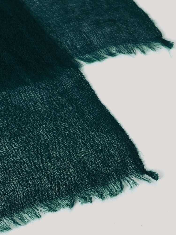 Jigsaw Green Pure Cashmere Gauze Scarf - Image 3 of 3 Jigsaw Green Pure Cashmere Gauze Scarf - Image 3 of 3
