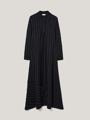 Jigsaw Blue Pinstripe Merino Knit Dress - Image 7 of 7