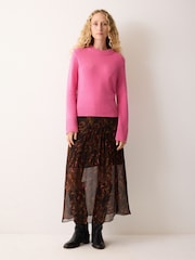 Jigsaw Pink Wool Cashmere Blend Jumper - Image 2 of 6
