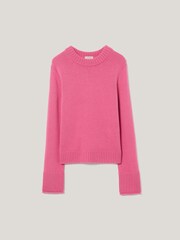 Jigsaw Pink Wool Cashmere Blend Jumper - Image 6 of 6