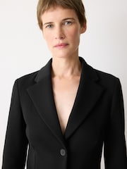 Jigsaw Black Crepe Ponte Cinch Jacket - Image 5 of 6