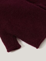 Jigsaw Red Cashmere Mittens - Image 2 of 2