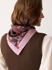 Jigsaw Pink Heritage Chinoiserie Scarf - Image 3 of 4