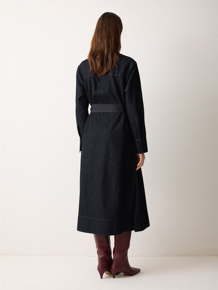 Buy Jigsaw Indigo Denim Lyocell Belted Dress from Next Switzerland