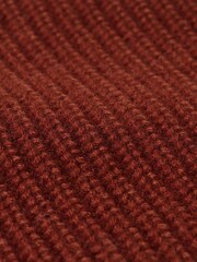 Jigsaw Red Wool Cashmere Blend Rib Snood - Image 3 of 3