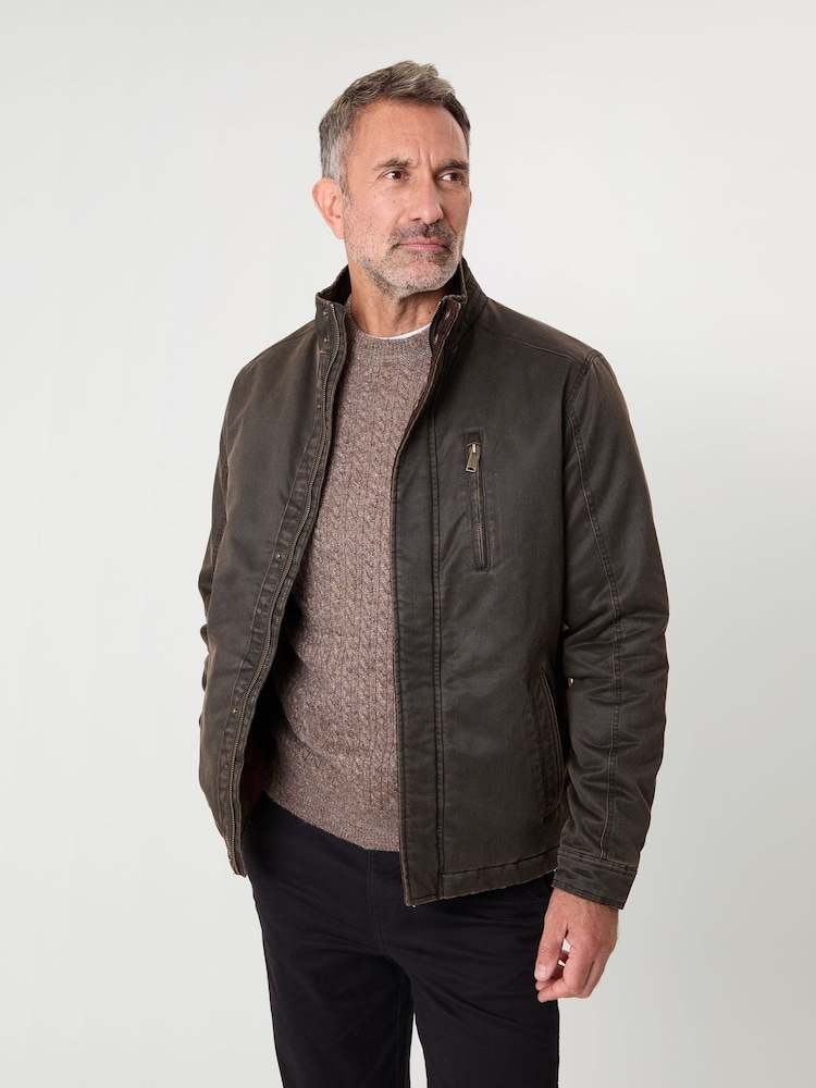 Saltwell Cotton Harrington Brown Jacket - Image 1 of 6 Saltwell Cotton Harrington Brown Jacket - Image 1 of 6