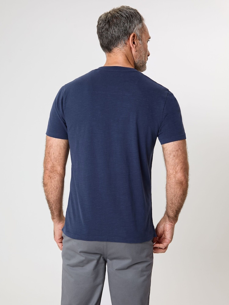 Saltwell Peached Cotton Grandad T-Shirt - Image 2 of 4 Saltwell Peached Cotton Grandad T-Shirt - Image 2 of 4