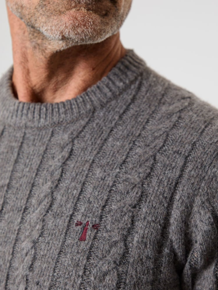 Saltwell Cable Knit Crew Neck Jumper - Image 4 of 4 Saltwell Cable Knit Crew Neck Jumper - Image 4 of 4