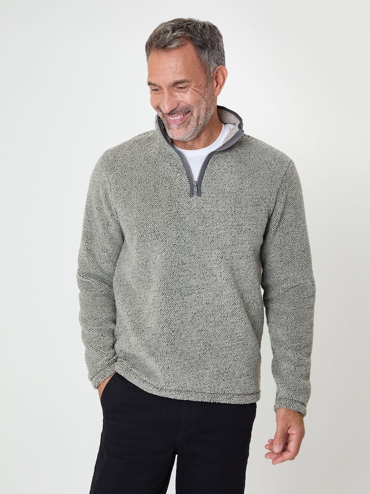 Saltwell Textured Quarter Zip Sweatshirt - Bild 1 von 5