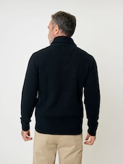 Azul - Saltwell Cable Knit Shawl Neck Jumper - Imagen 3 de 4