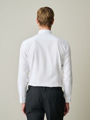 White Slim Fit Occasion Shirt And Tie Set - Image 4 of 8