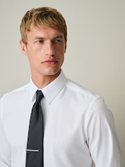 White Slim Fit Occasion Shirt And Tie Set - Image 5 of 8