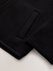 Black Zip-Up Sweat Jacket With Pockets (3-16yrs) - Image 10 of 10