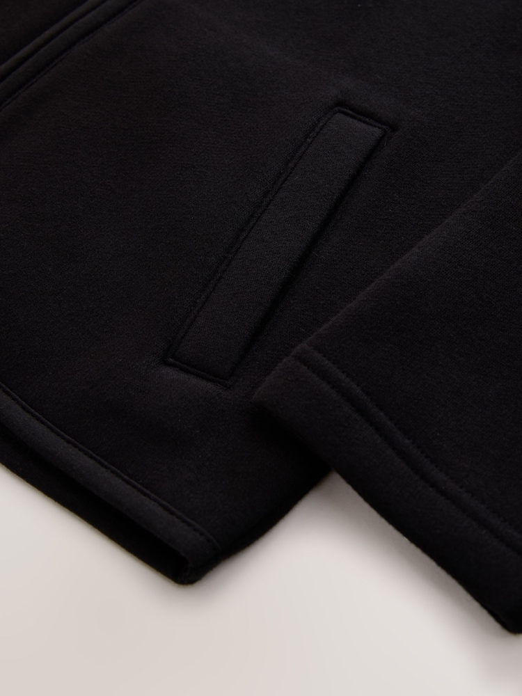Black Zip-Up Sweat Jacket With Pockets (3-16yrs) - Image 10 of 10 Black Zip-Up Sweat Jacket With Pockets (3-16yrs) - Image 10 of 10
