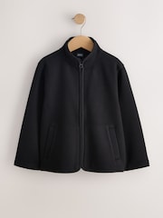 Black Zip-Up Sweat Jacket With Pockets (3-16yrs) - Image 6 of 10