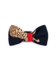 Chelsea Peers Blue Pets Christmas Leopard Print Bow-Tie - Image 2 of 4