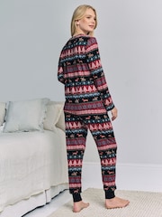 Chelsea Peers Christmas Dog Fairisle Print Long Pyjamas Set - Imagen 5 de 5
