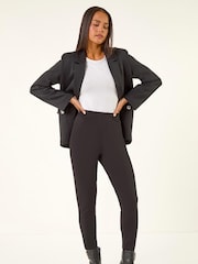 Roman Black Petite Essential Stretch Shaped Leggings - Image 2 of 5