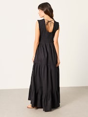 FatFace Anais Black Petite Maxi Dress - Image 2 of 6