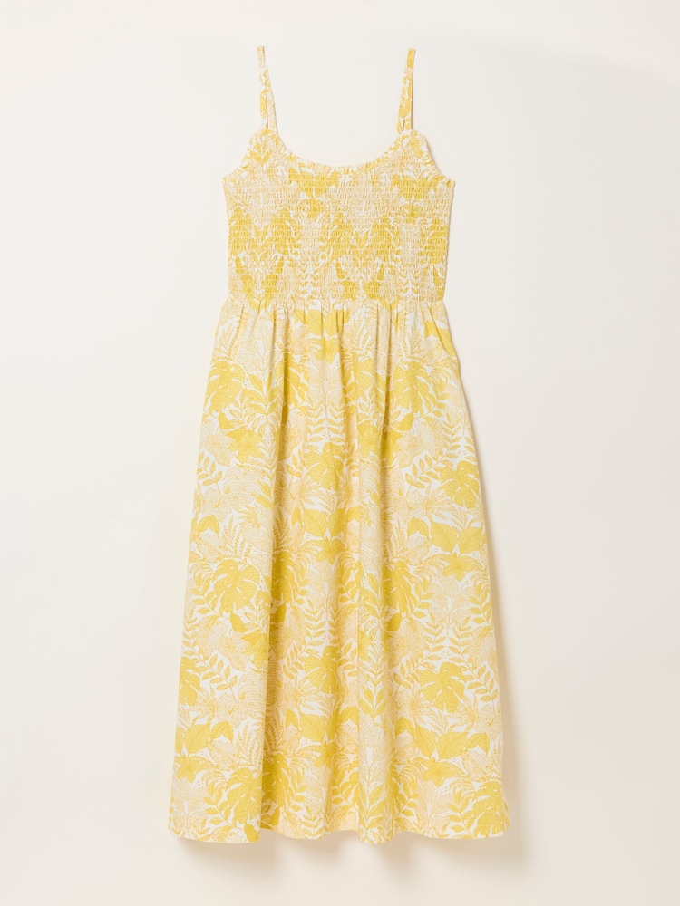 Yellow Stitch Leaves - FatFace Midi Dresses - 圖片 5/5