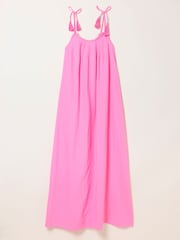 FatFace Bea Pink Petite Maxi Dress - Image 6 of 6