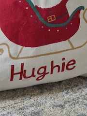 Personalised Santa Sleigh Canvas Christmas Gift Sack by My 1st Years - Image 2 of 4