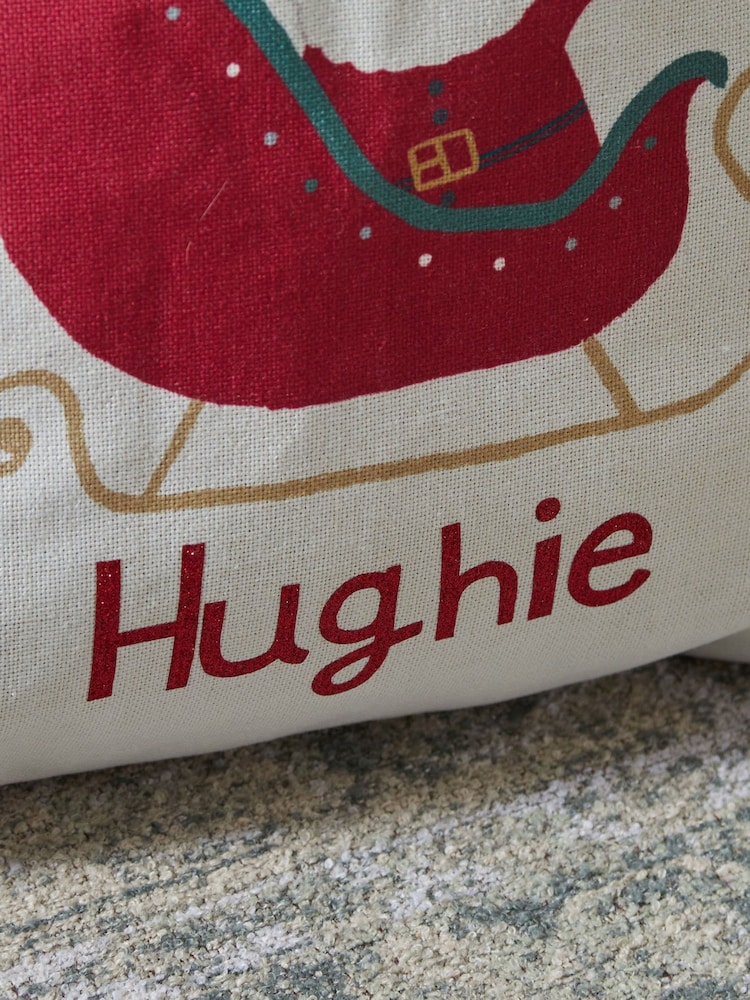 Personalised Santa Sleigh Canvas Christmas Gift Sack by My 1st Years - Image 2 of 4 Personalised Santa Sleigh Canvas Christmas Gift Sack by My 1st Years - Image 2 of 4