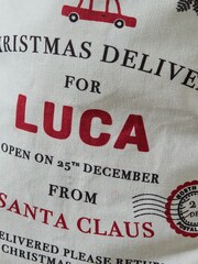Personalised Christmas Delivery Canvas Gift Sack by My 1st Years - Image 2 of 4