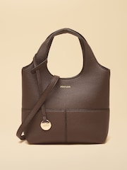 Joules Crossbody Chocolate Brown Tophandle Tote Bag - Image 1 of 8