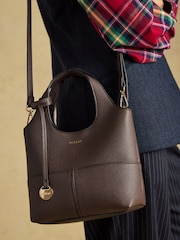 Joules Crossbody Chocolate Brown Tophandle Tote Bag - Image 2 of 8