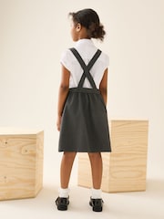 Grey Bow Waist School Pinafore Dress (3-14yrs) - Image 3 of 5