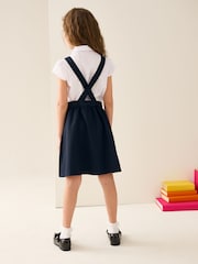 Navy Blue Bow Waist School Pinafore Dress (3-14yrs) - Image 4 of 10