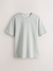 Grey N.Premium Smart Textured Regular Fit T-Shirt - Image 1 of 3
