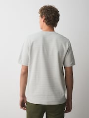 Grey N.Premium Smart Textured Regular Fit T-Shirt - Image 4 of 7