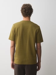 Green N.Premium Smart Textured Regular Fit T-Shirt - Image 4 of 7